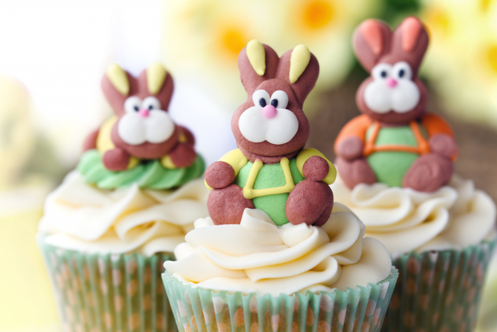 Bunny cup cakes
