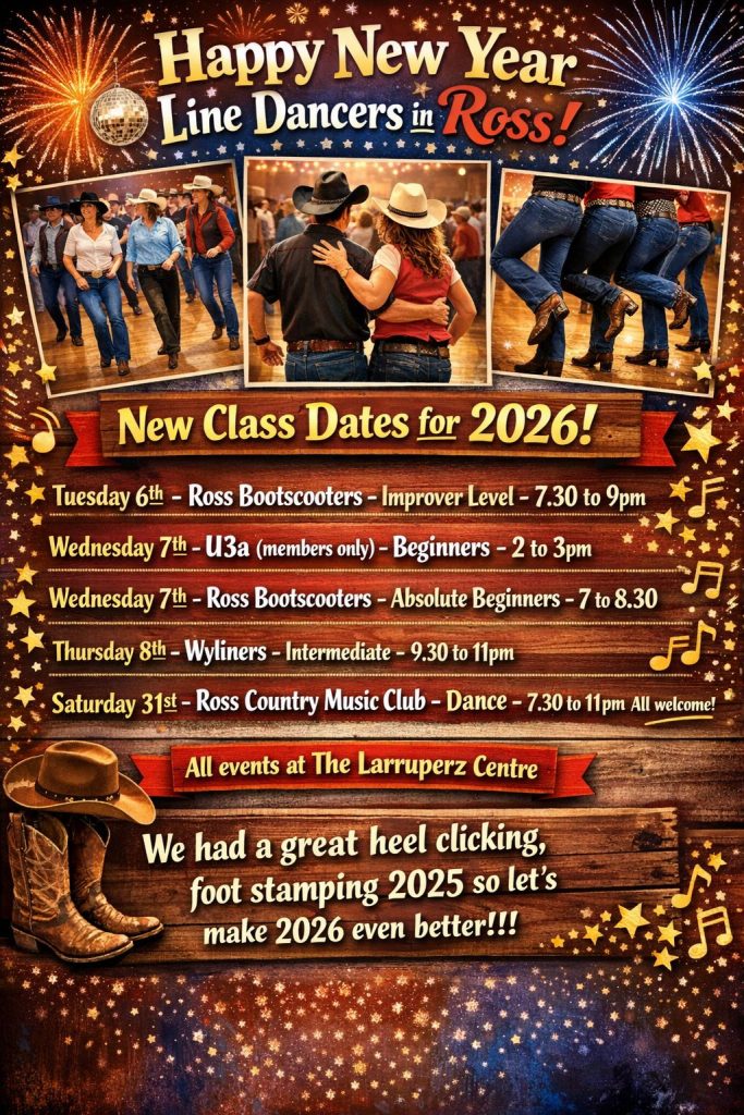 Poster with red background and stars